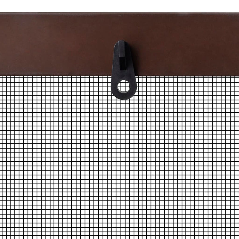 Brown Insect Screen for Windows 130 x 150 cm