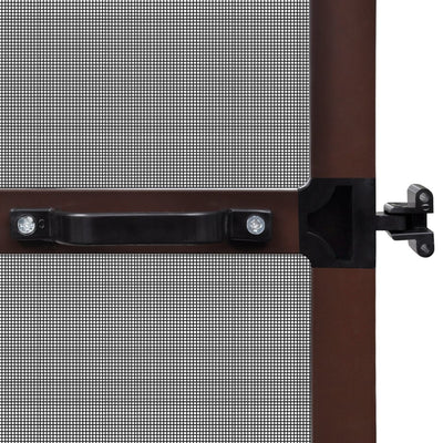 Brown Hinged Insect Screen for Doors 100 x 215 cm