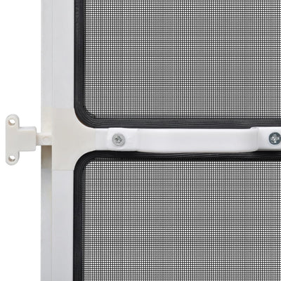 White Hinged Insect Screen for Doors 100 x 215 cm