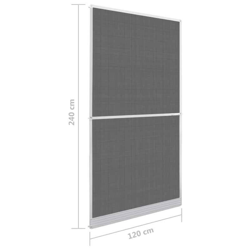 White Hinged Insect Screen for Doors 100 x 215 cm