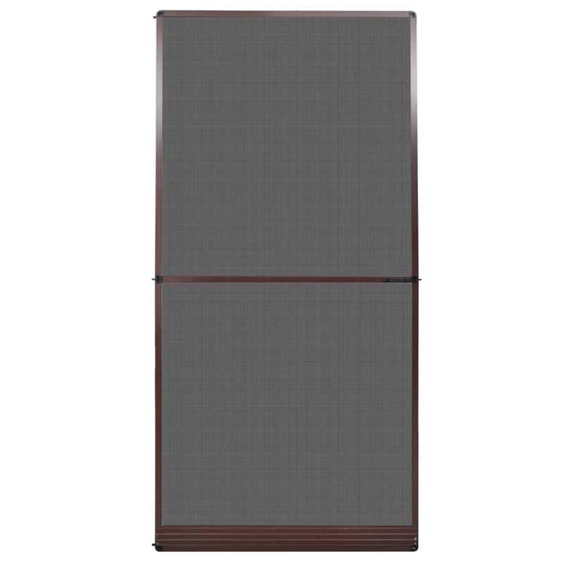 Brown Hinged Insect Screen for Doors 100 x 215 cm