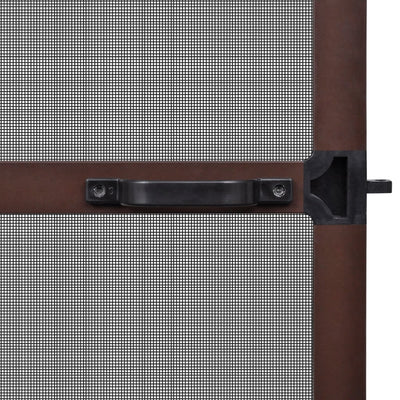Brown Hinged Insect Screen for Doors 100 x 215 cm