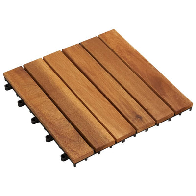 vidaXL 10 pcs Acacia Decking Tiles 30 x 30 cm