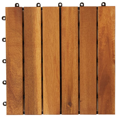 vidaXL 10 pcs Acacia Decking Tiles 30 x 30 cm