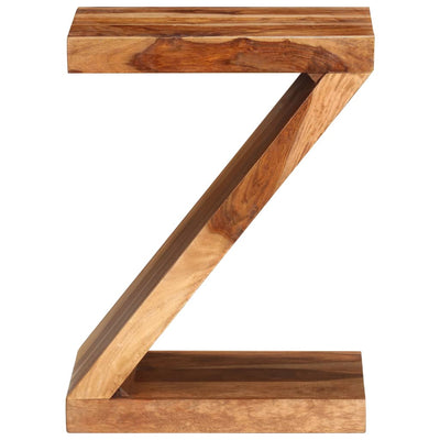vidaXL Side Table Z-shaped Solid Sheesham Wood