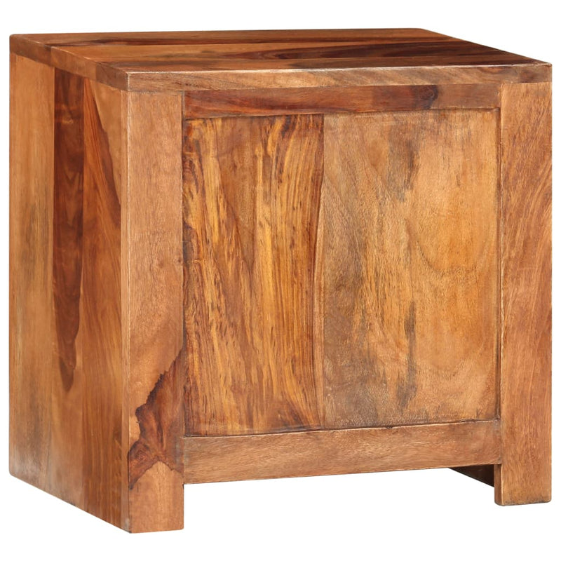 vidaXL Nightstand with 1 Drawer Solid Sheesham Wood