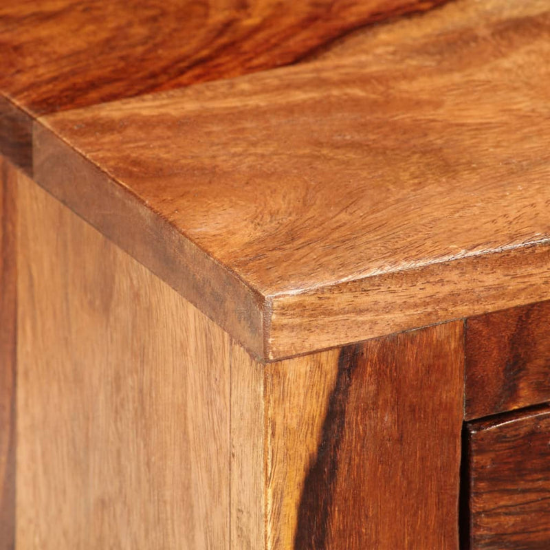 vidaXL Nightstand with 1 Drawer Solid Sheesham Wood