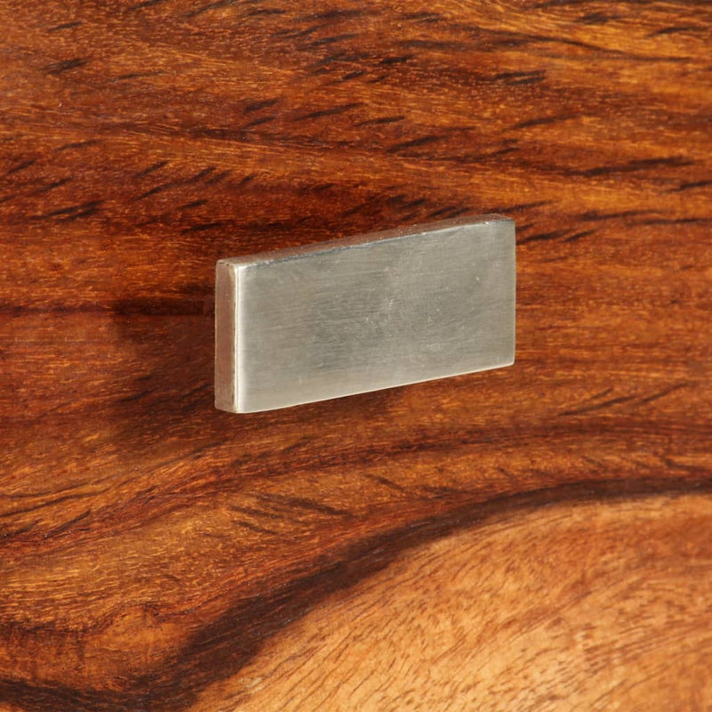 vidaXL Nightstand with 1 Drawer Solid Sheesham Wood