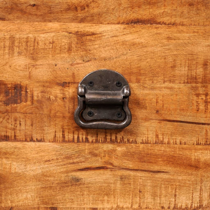 vidaXL Storage Chest Cubic Rough Mango Wood