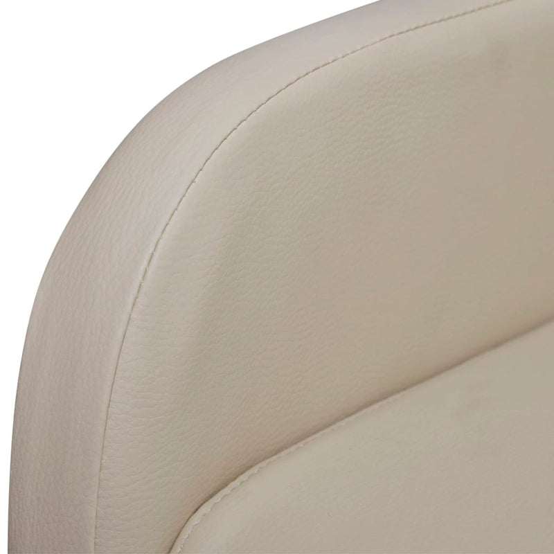 vidaXL Massage Chair Cream Faux Leather