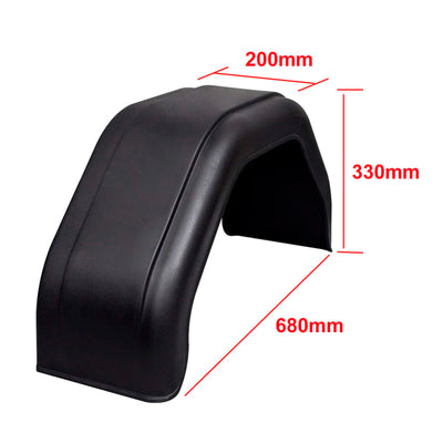 vidaXL 2x Mudguard for Trailer Wheels 220 x 760 mm