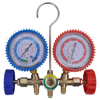 vidaXL 2-way Manifold Gauge Set for Air Conditioning