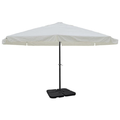 vidaXL Aluminium Garden Parasol with Portable Base Green