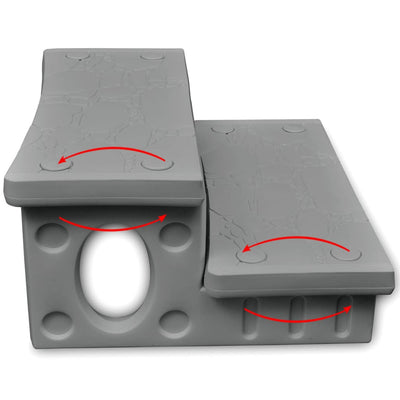 vidaXL Spa Steps Grey