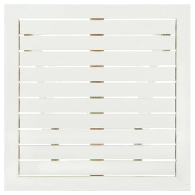 vidaXL Bistro Table White 46x46x47 cm Solid Acacia Wood