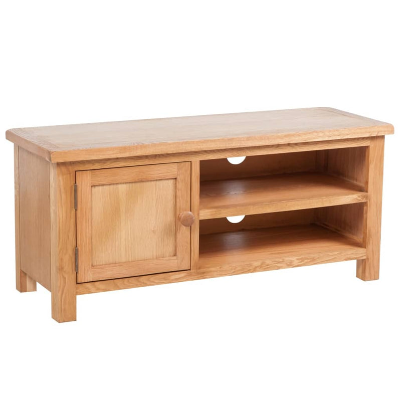 vidaXL TV Cabinet 103 x 36 x 46 cm Solid Oak Wood