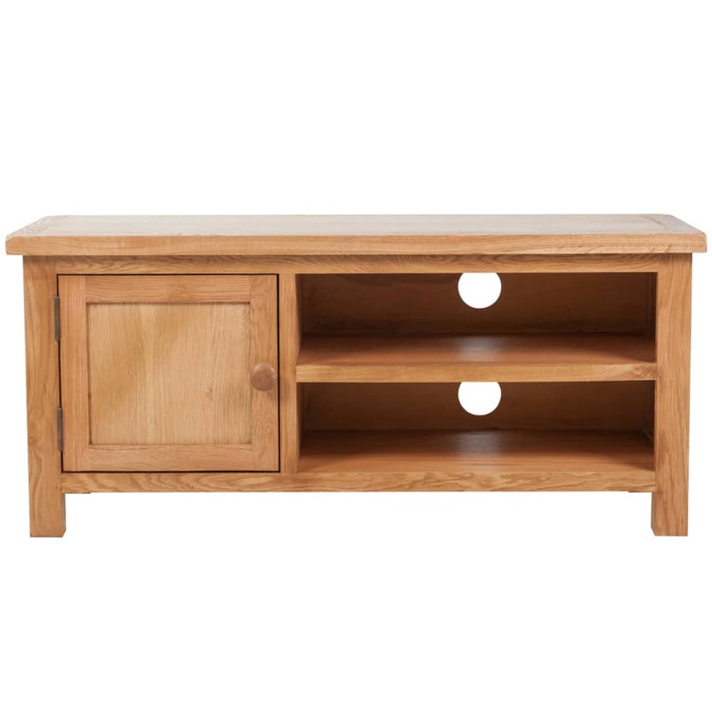 vidaXL TV Cabinet 103 x 36 x 46 cm Solid Oak Wood