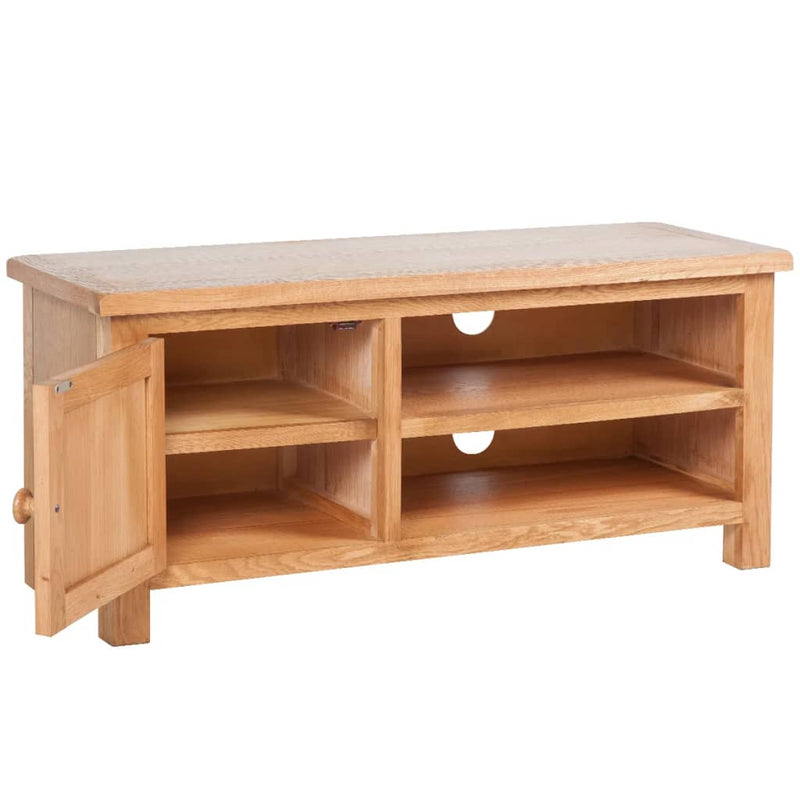 vidaXL TV Cabinet 103 x 36 x 46 cm Solid Oak Wood