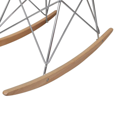 vidaXL Rocking Chair Black Plastic