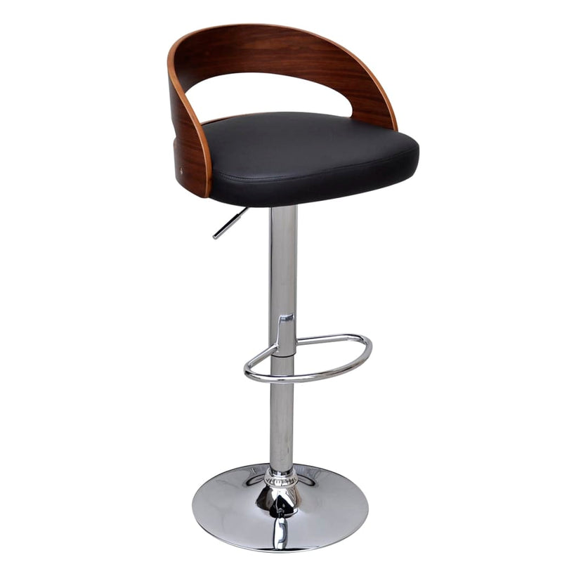 vidaXL Bar Stools 2 pcs Bent Wood