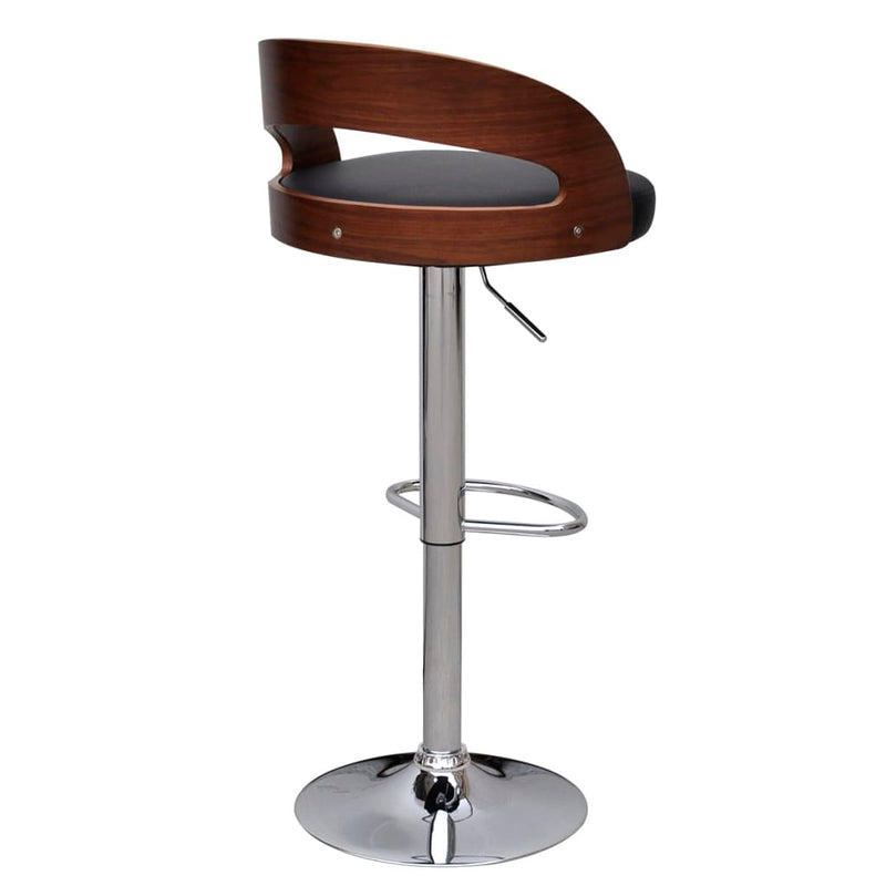 vidaXL Bar Stools 2 pcs Bent Wood