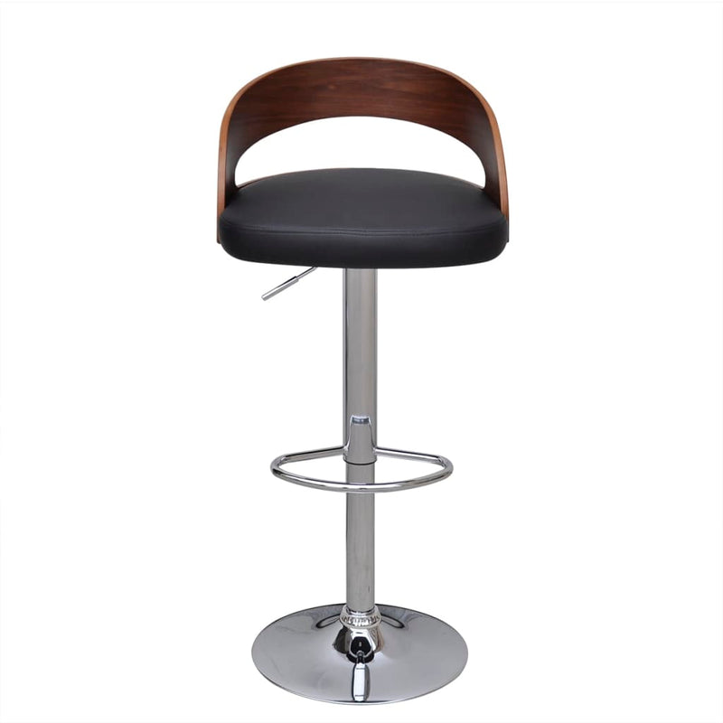 vidaXL Bar Stools 2 pcs Bent Wood