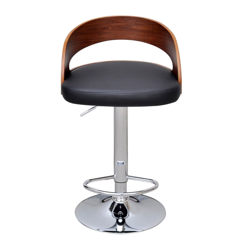 vidaXL Bar Stools 2 pcs Bent Wood