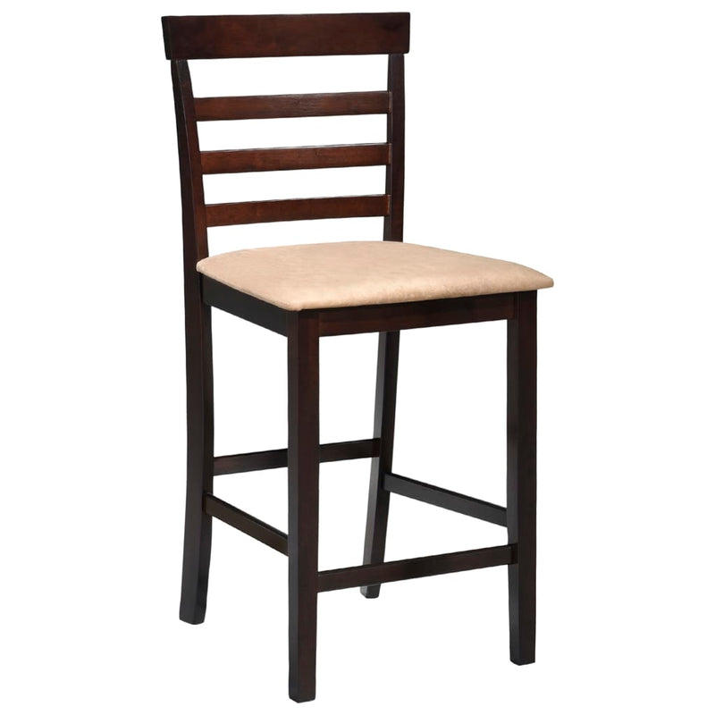 vidaXL Bar Chairs 2 pcs Brown Fabric
