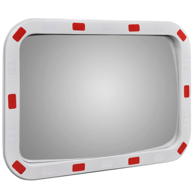 Convex Traffic Mirror Rectangle 60 x 80 cm with Reflectors