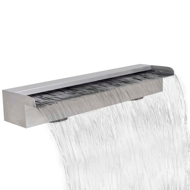 Rectangular Waterfall Pool Fountain Stainless Steel 90 cm