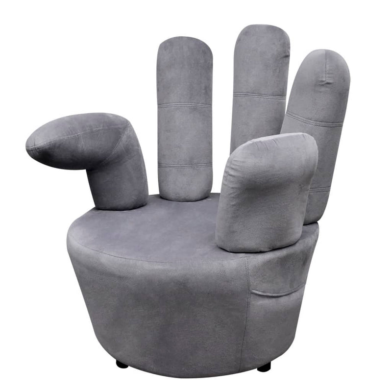 vidaXL Chair Hand-shaped Black Velvet