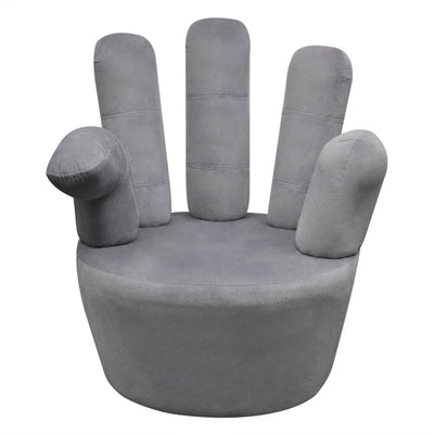vidaXL Chair Hand-shaped Black Velvet