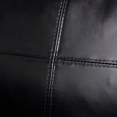 vidaXL Sectional Sofa 3-Seater Artificial Leather Black