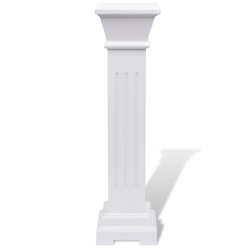 vidaXL Classic Square Pillar Plant Stand MDF