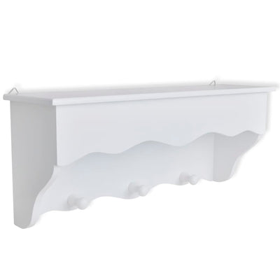 vidaXL Wall Shelf Set for Keys and Jewelery with Mirror and Hooks