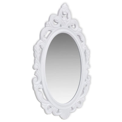 vidaXL Wall Shelf Set for Keys and Jewelery with Mirror and Hooks