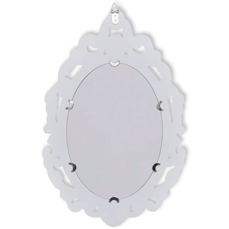 vidaXL Wall Shelf Set for Keys and Jewelery with Mirror and Hooks