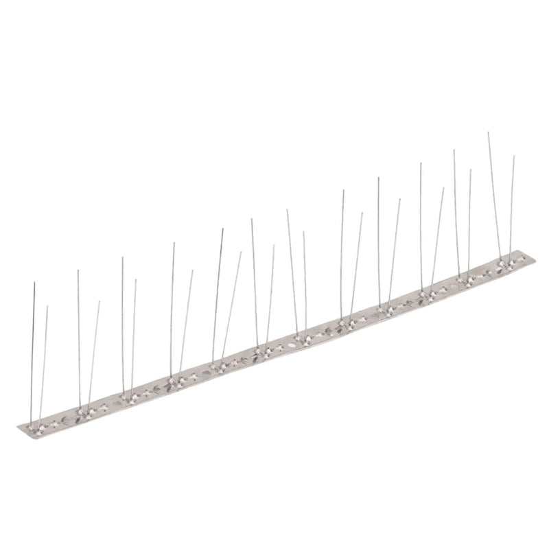vidaXL 2-row Stainless Steel Bird & Pigeon Spikes Set of 6 3 m