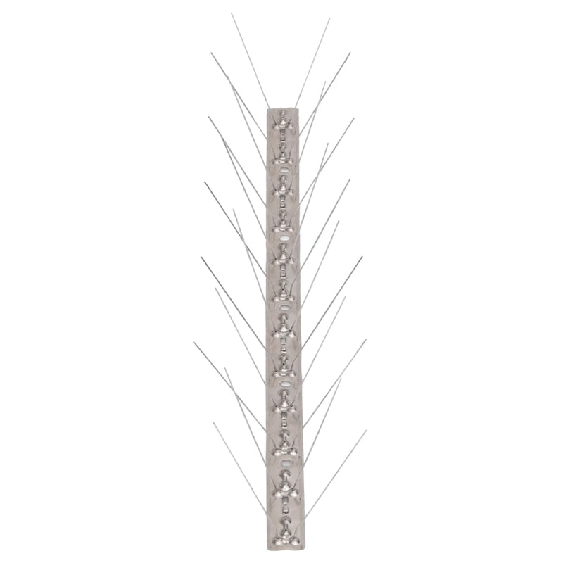 vidaXL 2-row Stainless Steel Bird & Pigeon Spikes Set of 6 3 m