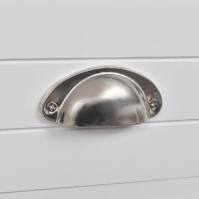 vidaXL Nightstand with 1 Drawer Brown and White