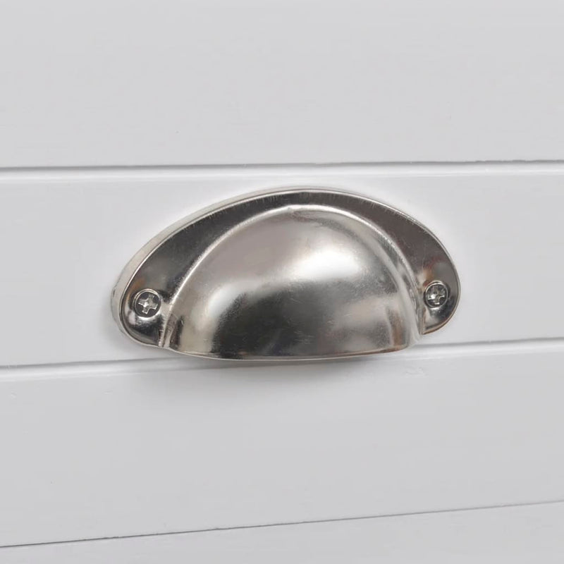 vidaXL Nightstand with 1 Drawer Brown and White