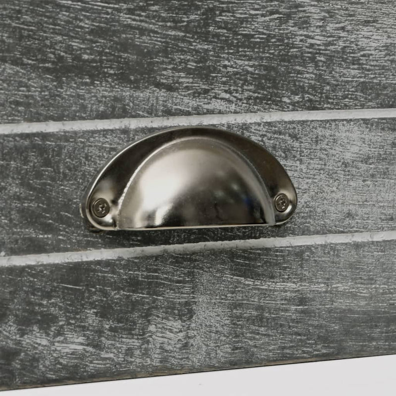 vidaXL Nightstand 2 pcs with 2 Drawers Brown and White