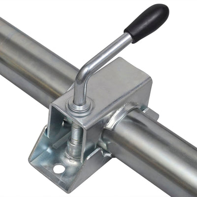 vidaXL 2 Support Tubes with 2 Split Clamps for 48 mm Jockey Wheel