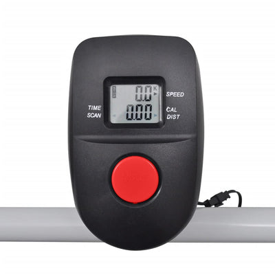 vidaXL Mini Treadmill Folding 93 x 36 cm Black