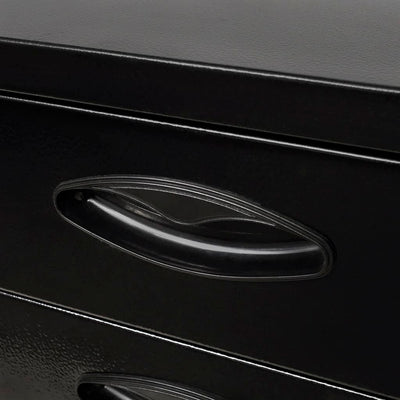 vidaXL Metal Tool Chest 3 Drawers Black