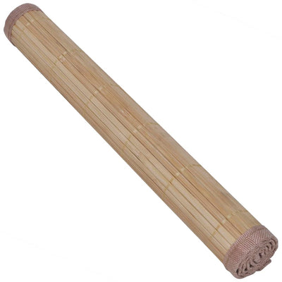 6 Bamboo Placemats 30 x 45 cm Natural