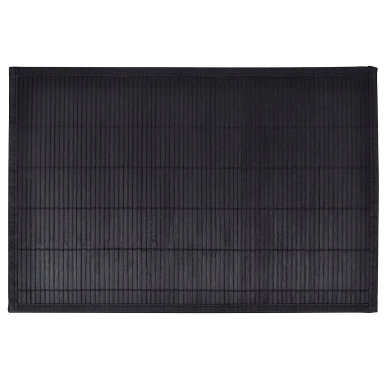 6 Bamboo Placemats 30 x 45 cm Natural