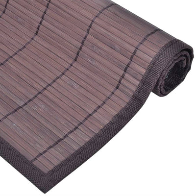 6 Bamboo Placemats 30 x 45 cm Natural
