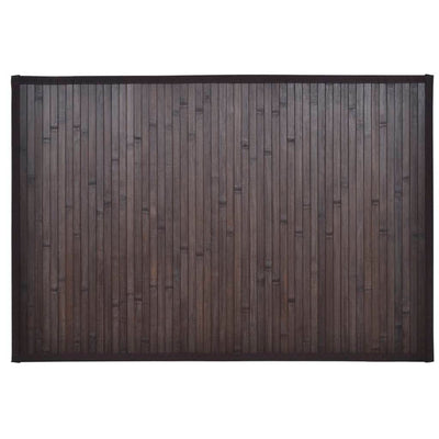 Bamboo Bath Mat 60 x 90 cm Dark Brown