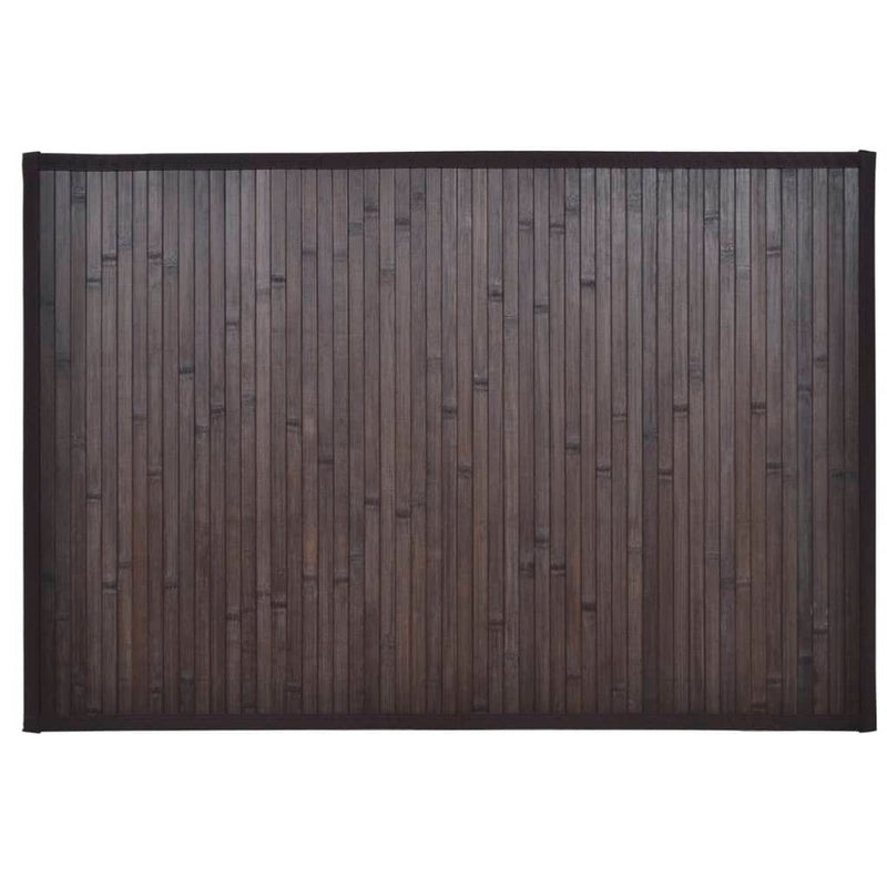 Bamboo Bath Mat 60 x 90 cm Dark Brown